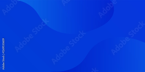 Blue gradient abstract background with wave smooth color. suit for brochure, presentation, banner, poster, web