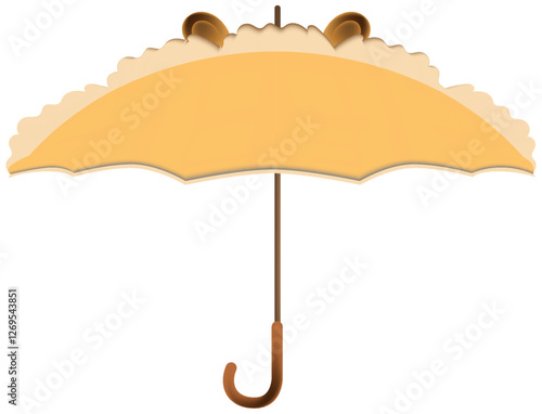 Cute umbrella with tiger ears 
