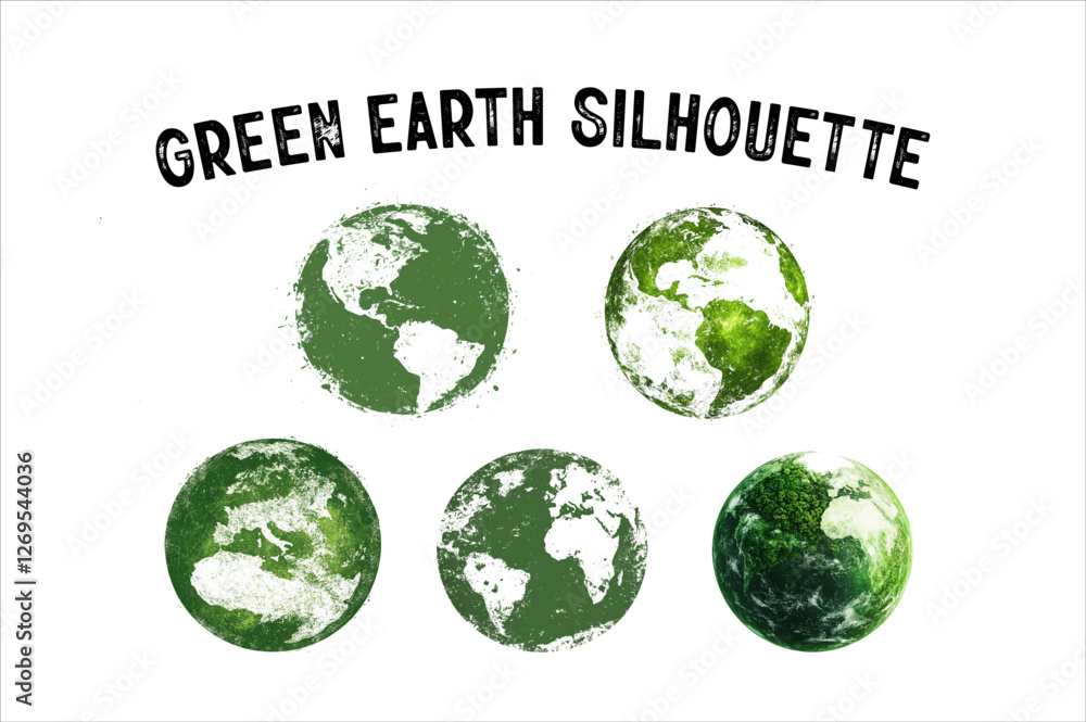 Green Earth Vector Bundle. Vector Bundle of a Green Earth and Nature Illustration. Green Earth Vector Bundle. Vector Bundle of a Green Earth and Nature Illustration.