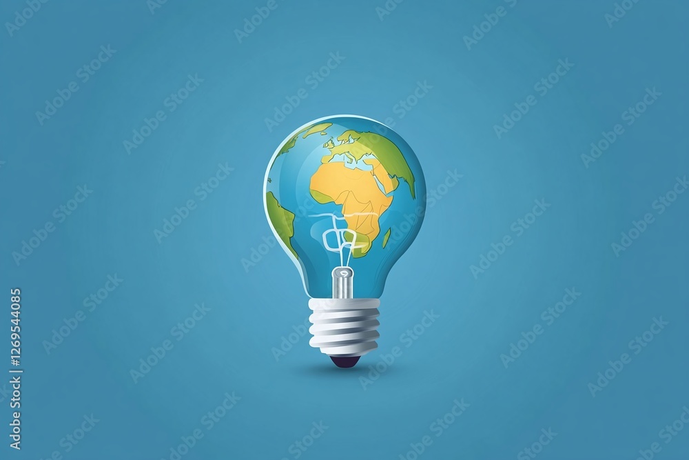 Innovative light bulb concept showcasing africa digital graphic bright background creative perspective Innovative light bulb concept showcasing africa digital graphic bright background creative perspective