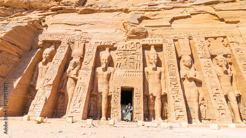 Tableau sur toile Die Tempelanlage von Abu Simbel