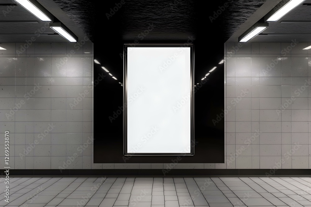 Creative Uses for Vertical Underground Billboard Frame Mockup in 3D Renders Creative Uses for Vertical Underground Billboard Frame Mockup in 3D Renders