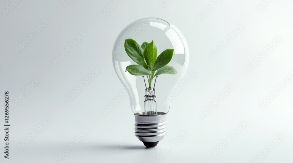 green plant inside of light bulb green plant inside of light bulb