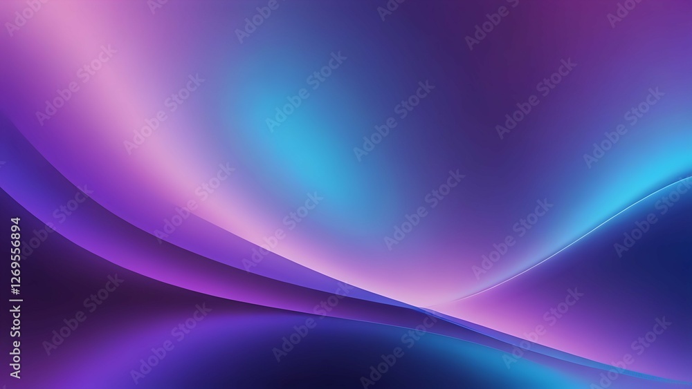 Soft gradient glow in vibrant blue and purple tones, creating a dreamy and futuristic abstract background Soft gradient glow in vibrant blue and purple tones, creating a dreamy and futuristic abstract background