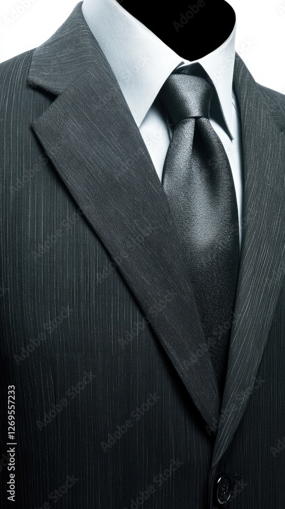 Suit and tie for a professional man's attire to create an elegant image for business Suit and tie for a professional man's attire to create an elegant image for business