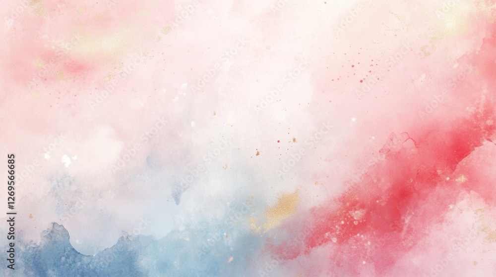 Fototapeta premium Elegant Soft Pink Gradient with Golden Highlights, Abstract Art Background, Digital Design, Calm Atmosphere, Aesthetic Viewpoint