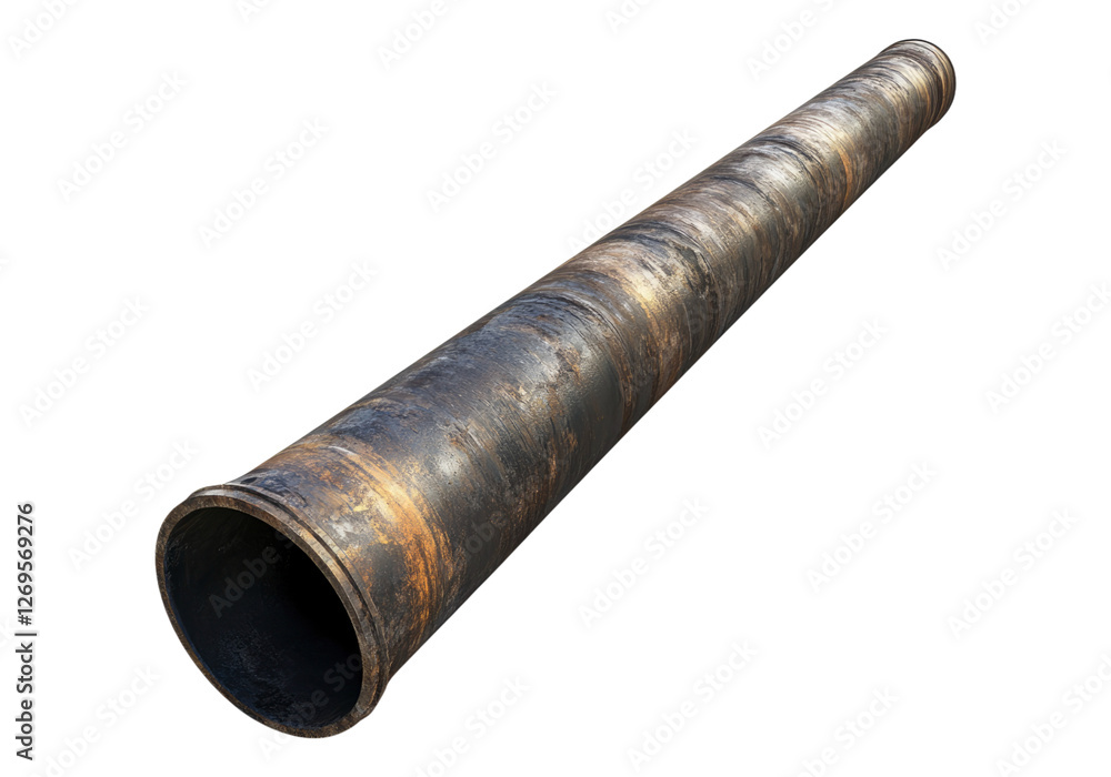 Metallic gas or water pipe. Metallic gas or water pipe.