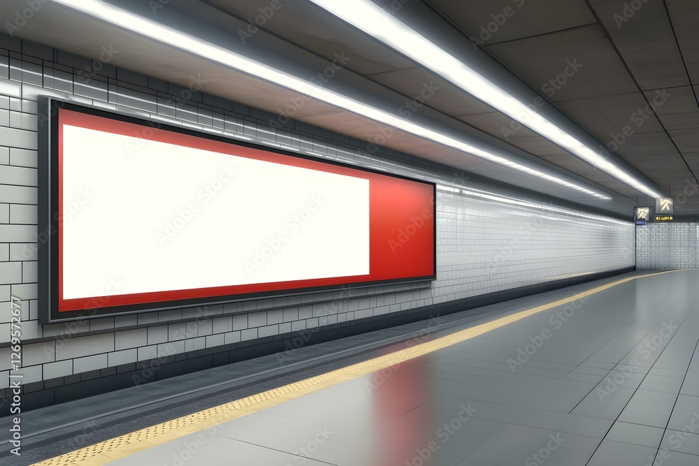 Creative Uses for 3D Rendering of Panoramic Billboards on Underground Subways Creative Uses for 3D Rendering of Panoramic Billboards on Underground Subways