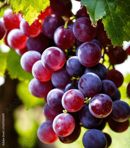 bunch of red grapes