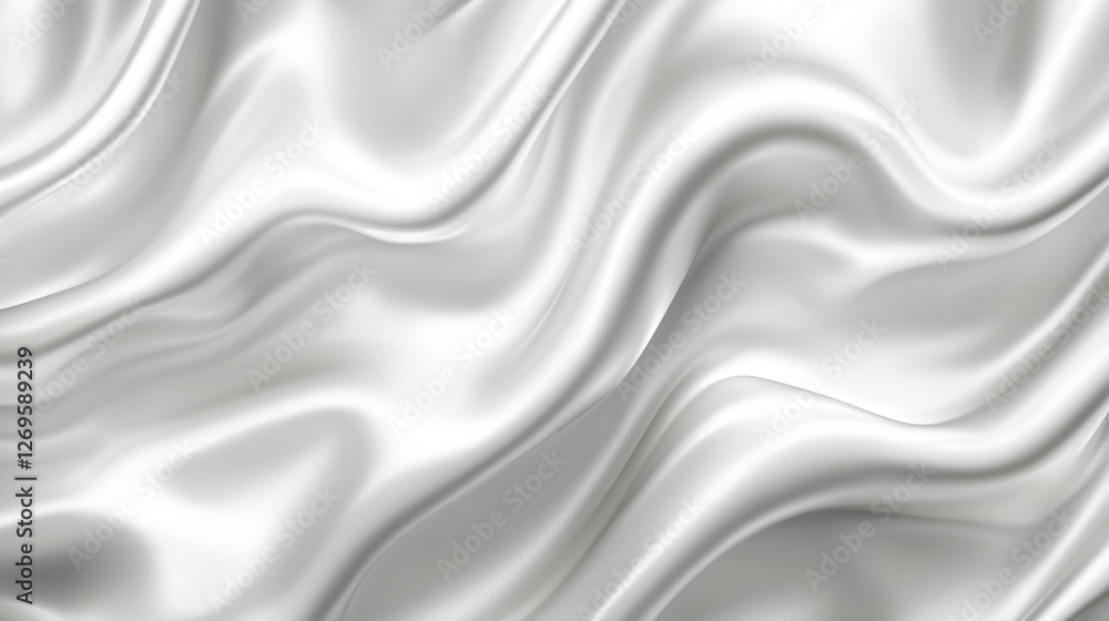 Smooth White Silk Fabric Texture Background Smooth White Silk Fabric Texture Background