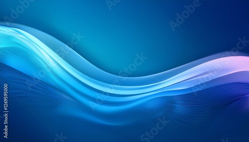 modern technology futuristic linkedin cover or banner design of liquid mesh vibrant and soft pastel gradient smooth blue color background