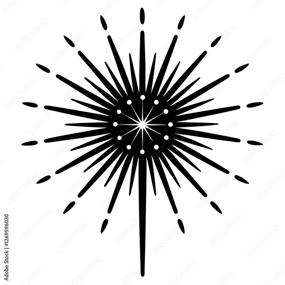 Obraz premium black ink splat