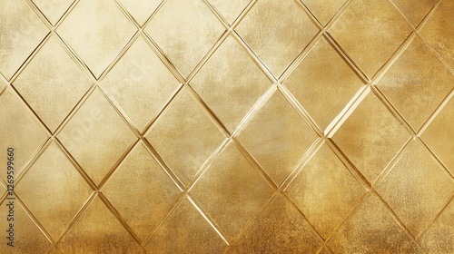 Elegant Textured Gold Background with Diamond Pattern, Digital Art, Abstract Design, Luxurious Atmosphere