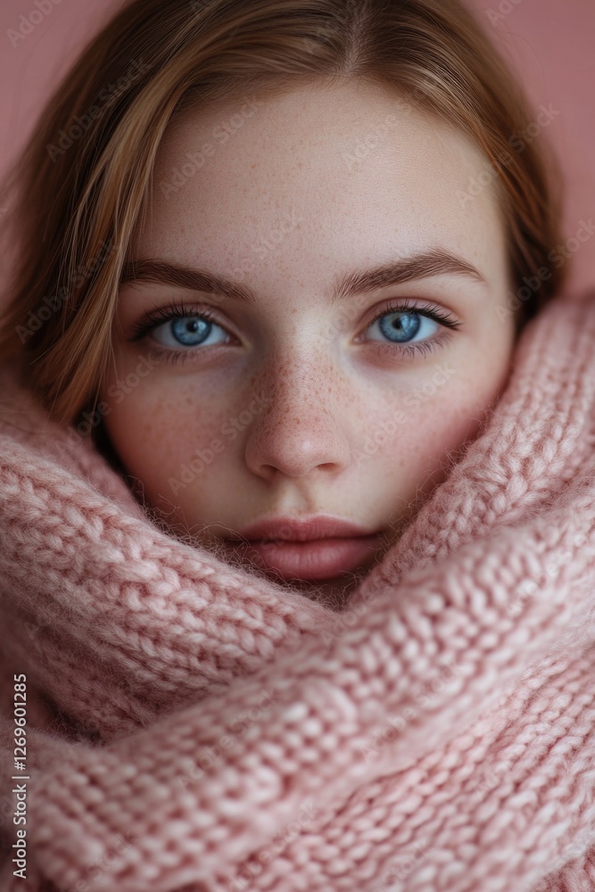 Woman with freckles Woman with freckles
