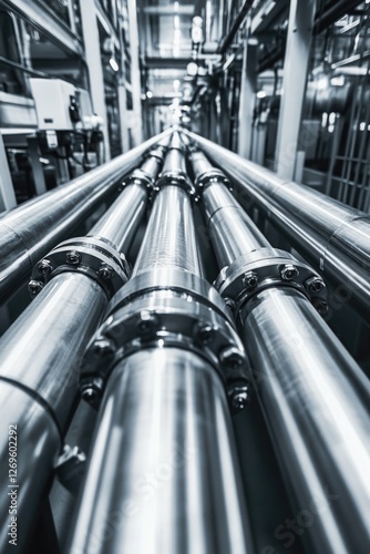 Pipes in room