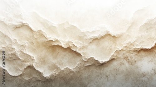 Fine textured sand with soft beige tones and a gentle white gradient for creative overlays and backgrounds