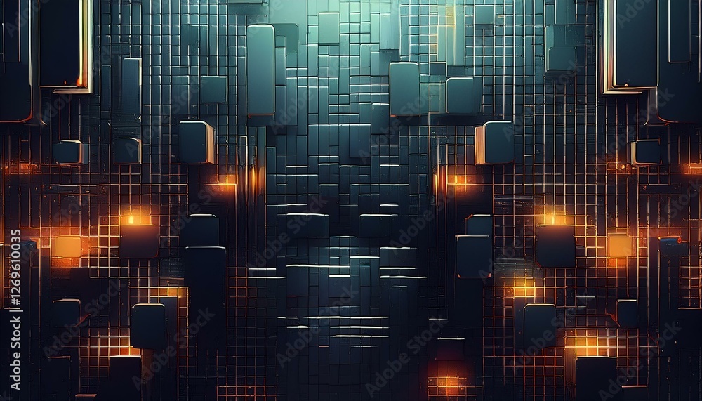 Fototapeta premium dark pixels texture futuristic