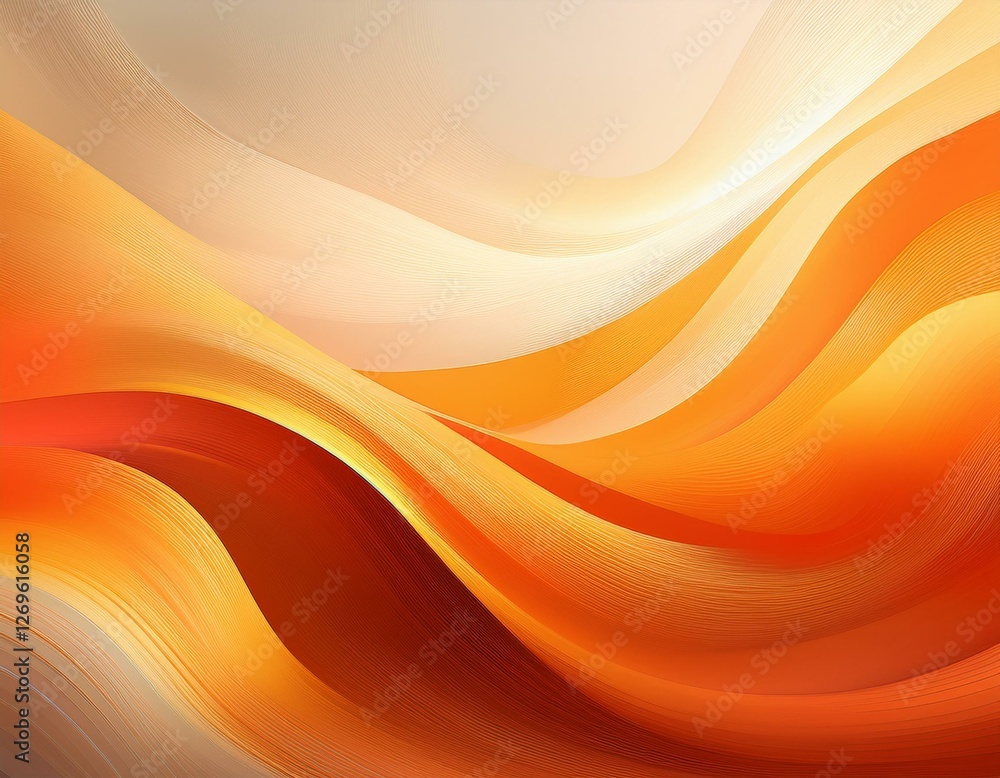 Obraz premium abstract orange wave background