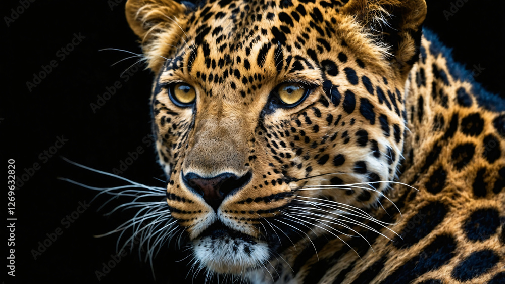 Fototapeta premium portrait of a leopard-2