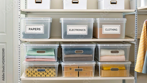  Boost your space with transparent storage bins for better organization