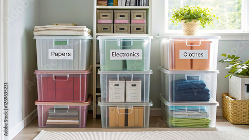  Boost your space with transparent storage bins for better organization