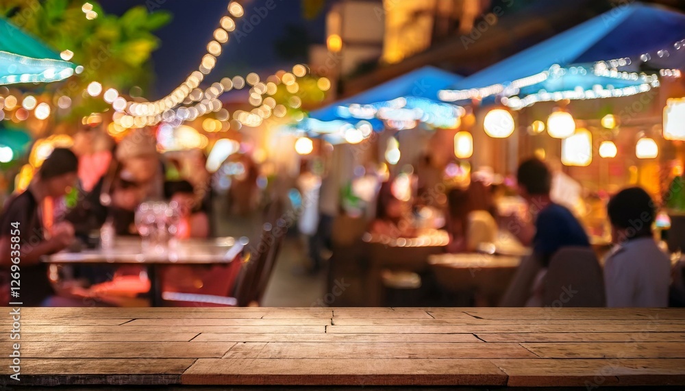 vibrant street bar restaurant bokeh background of socializing dining and music in asia vibrant street bar restaurant bokeh background of socializing dining and music in asia