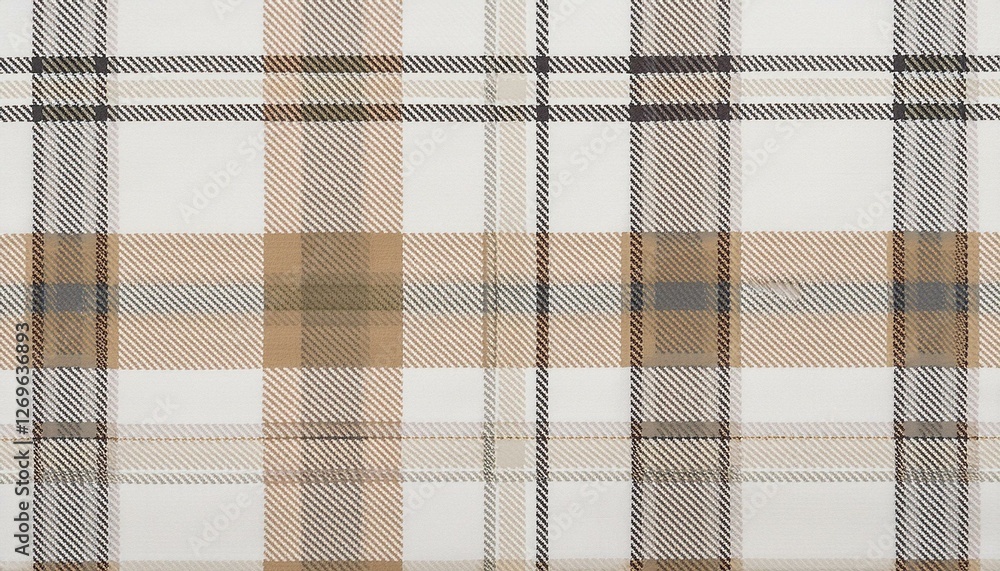 plaid check pattern in tan beige grey and white seamless fabric texture print plaid check pattern in tan beige grey and white seamless fabric texture print