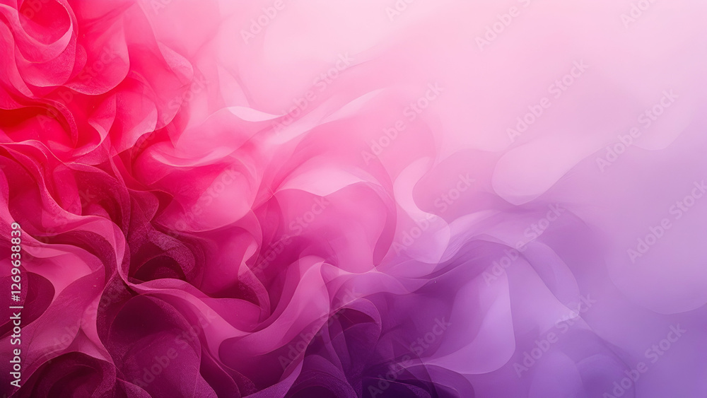 Obraz premium Berry Delight: A smooth transition from deep raspberry to soft lavender, representing sweet, fruity vibes. 