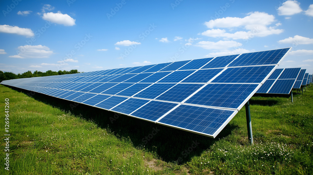 Solar farm and sun light. Solar power for green energy. Sustainable renewable energy. Photovoltaic power station or solar park. Solar panel installation and maintenance concept. Energy sustainability. Solar farm and sun light. Solar power for green energy. Sustainable renewable energy. Photovoltaic power station or solar park. Solar panel installation and maintenance concept. Energy sustainability.