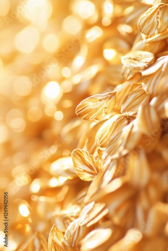 Close-up of oats photo