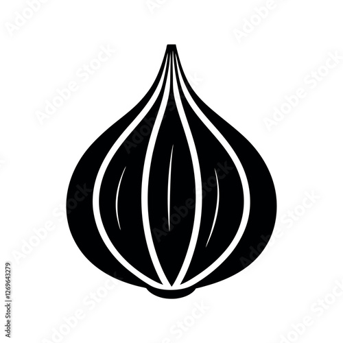 red onion vector illustration