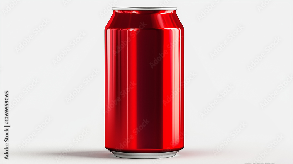 red blank aluminium can , isolated on blank white background , juice , beer , alcohol red blank aluminium can , isolated on blank white background , juice , beer , alcohol