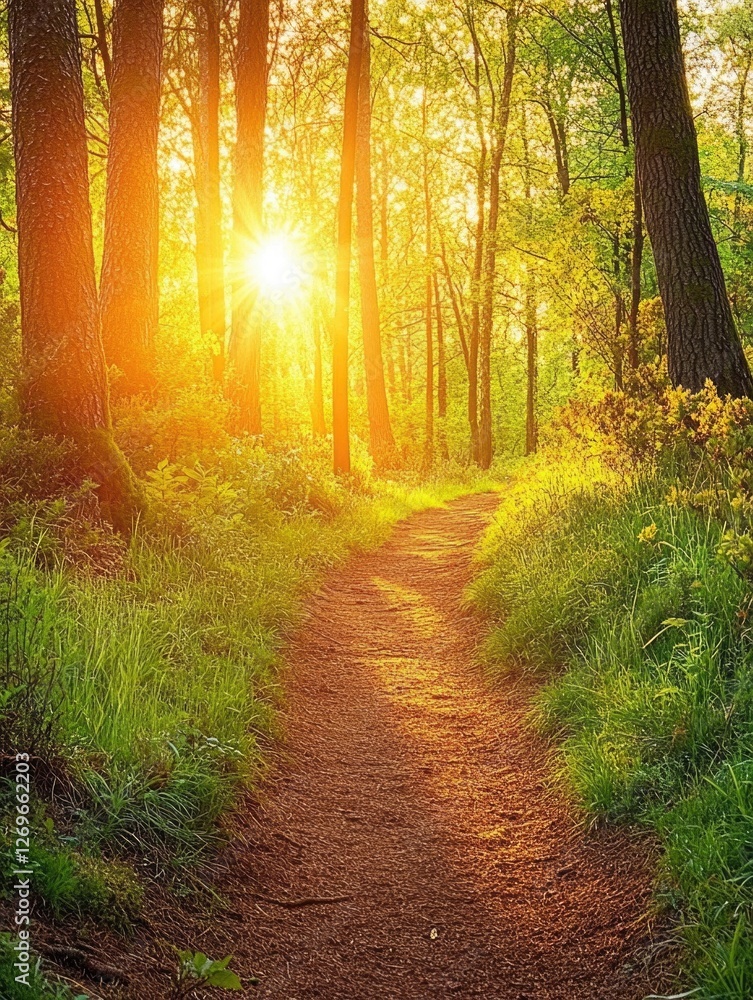 Obraz premium Forest Dirt Path