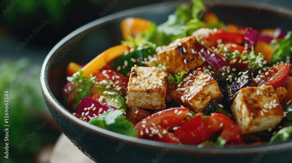 TOFU and VEGETABLE SALAD BOWL TOFU and VEGETABLE SALAD BOWL