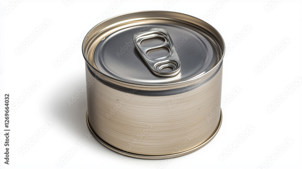 blank tin can isolated on white background blank tin can isolated on white background