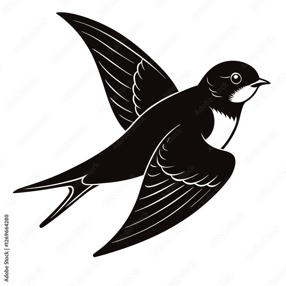 Fototapeta premium vector illustration of a bird