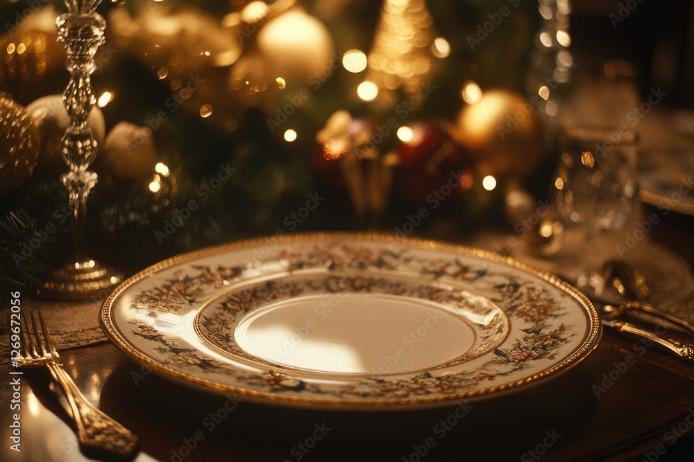 Obraz premium Christmas Tree Setting