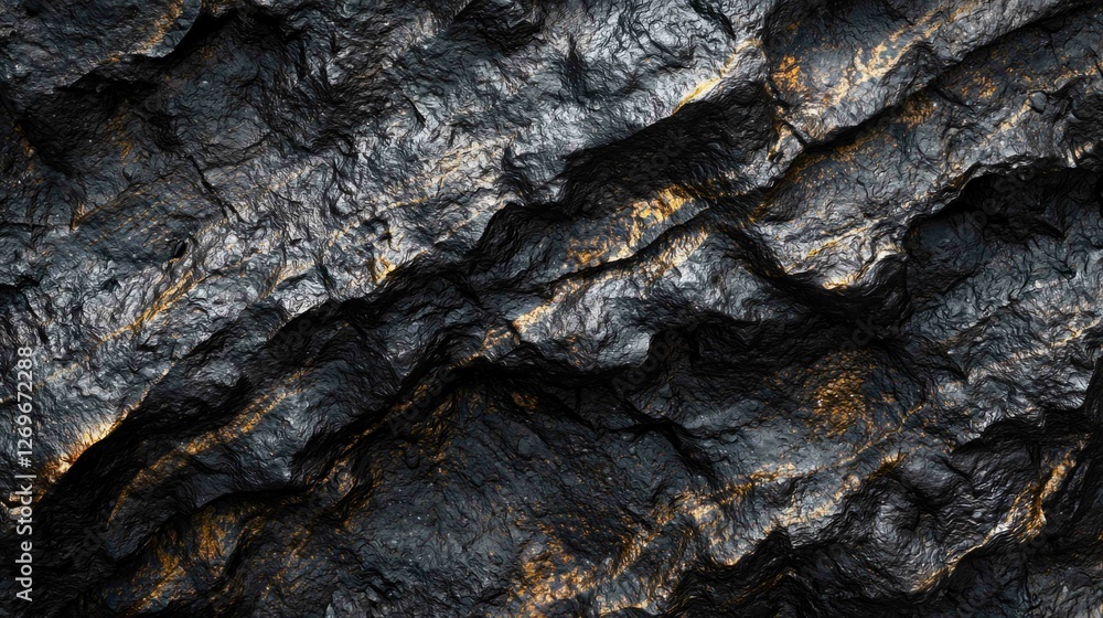 Detailed Shot of Meteorite Surface Texture and Structure Detailed Shot of Meteorite Surface Texture and Structure
