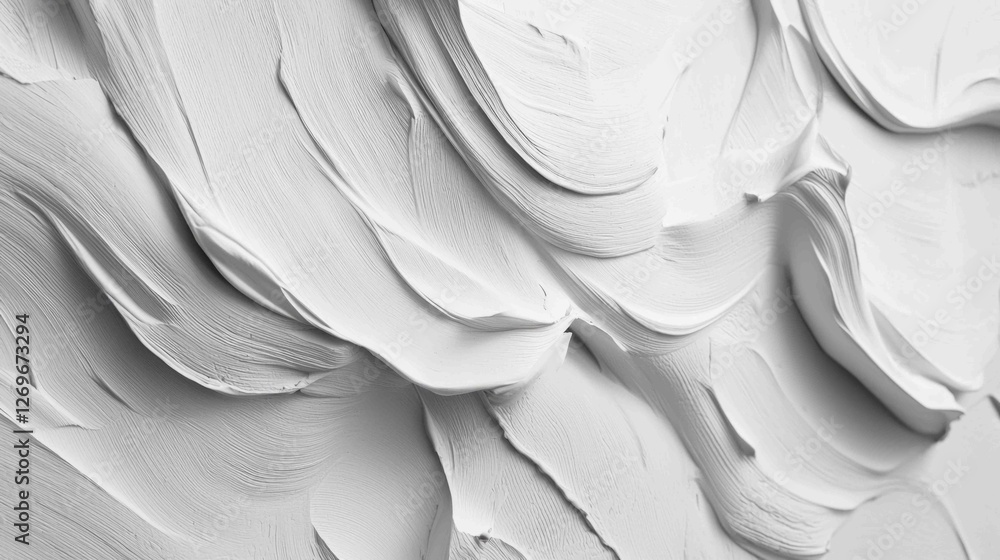 Obraz premium Detailed View of Smoothed Plaster with Subtle Texture Patterns