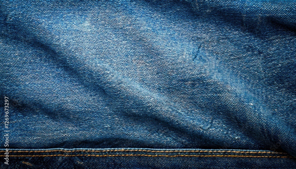 Naklejka premium stained blue jeans background