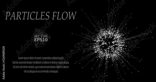 Abstract vector visualization of neural connections. Thin colored lines connect nodes, creating a dynamic flow of information. Gradients and glowing dots highlight the learning process of the neural n