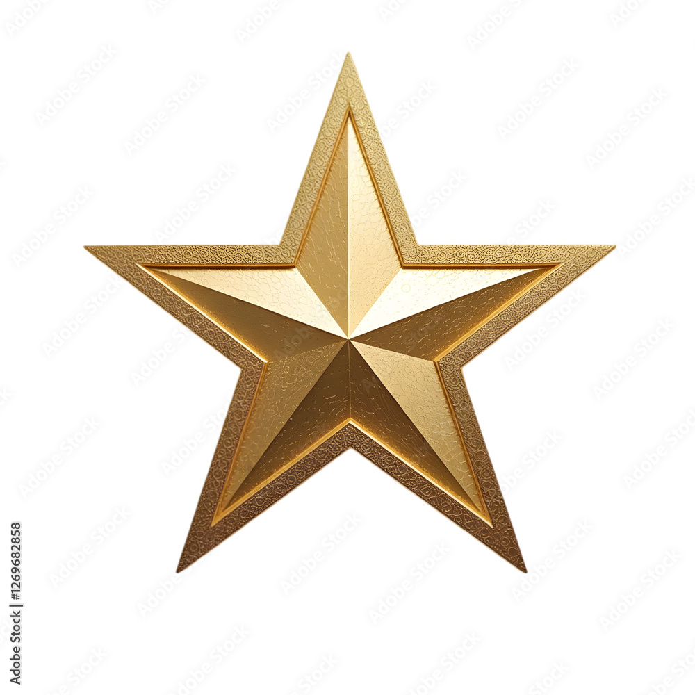 Fototapeta premium Realistic star isolated