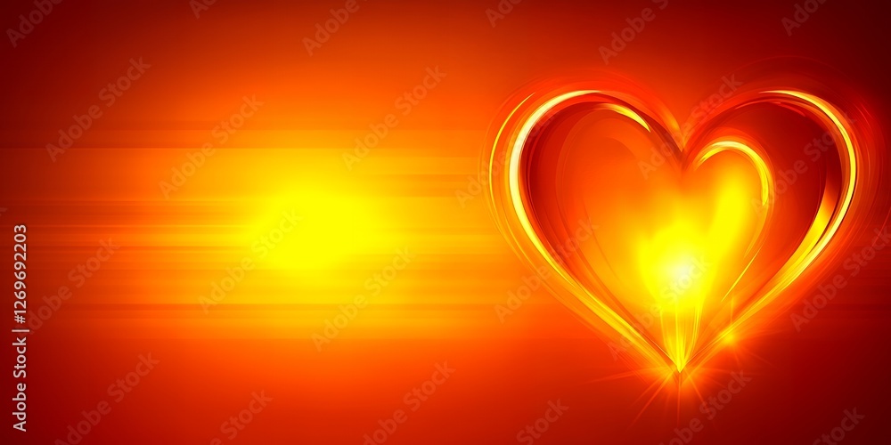 Fiery Orange Heart Abstract Background Design Perfect for Valentines Day Cards or Romantic Themes Fiery Orange Heart Abstract Background Design Perfect for Valentines Day Cards or Romantic Themes