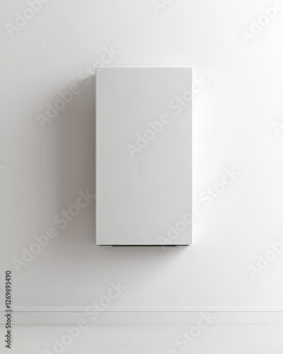Modern Household Battery Energy Storage System Mockup for Sustainable Living Campaigns