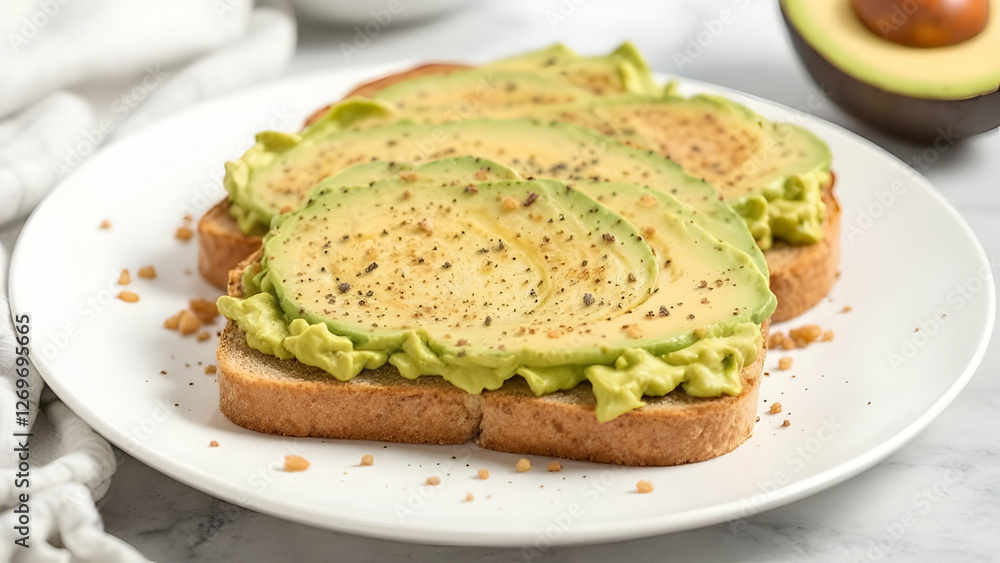 Avocado Toast: A soft blend from avocado green to a creamy, neutral beige. Avocado Toast: A soft blend from avocado green to a creamy, neutral beige.