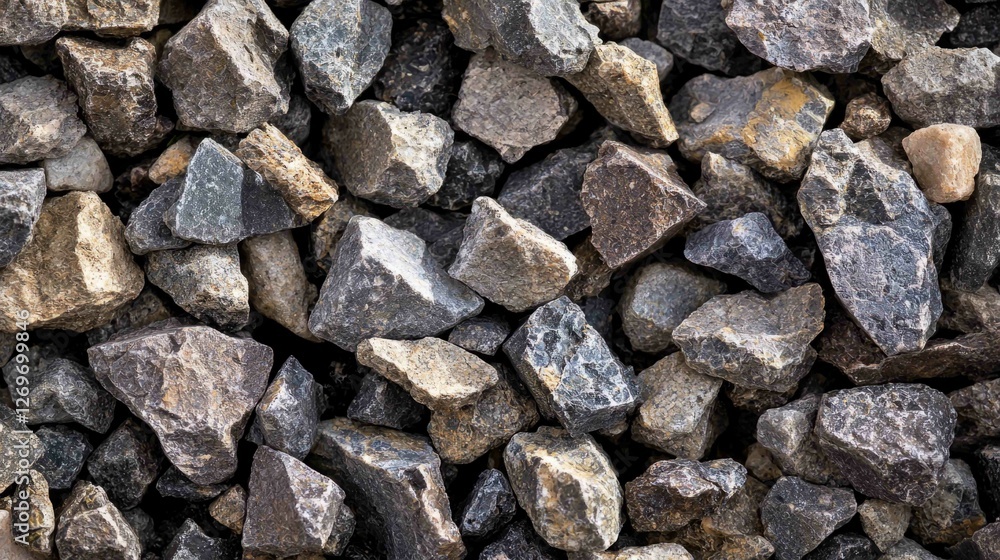 Close-Up View of Shimmering Fine Gravel Particles in Natural Setting Close-Up View of Shimmering Fine Gravel Particles in Natural Setting