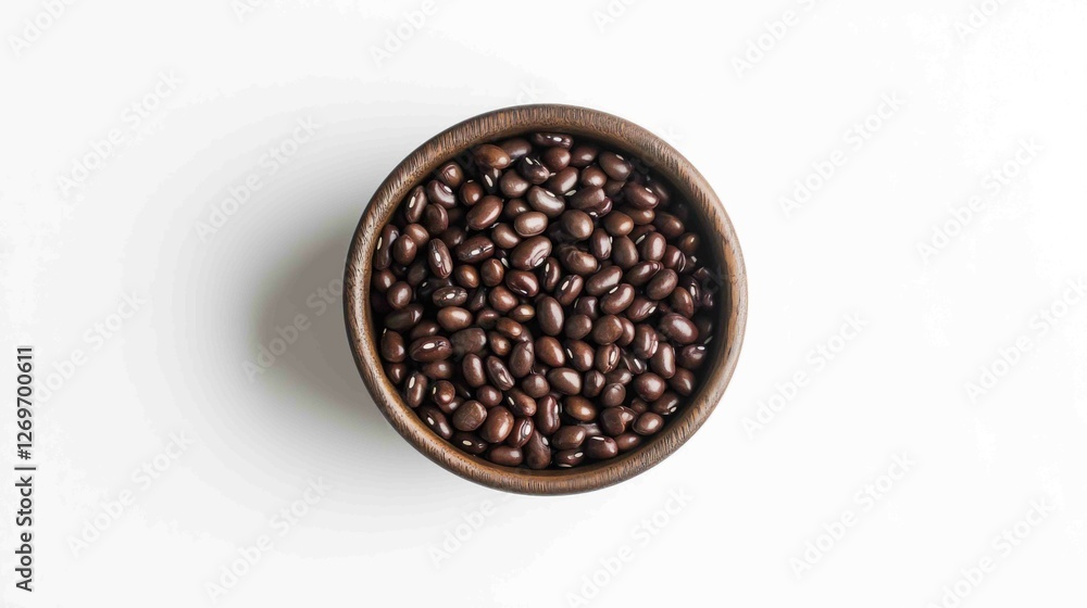 Minimalist Composition of a Bowl Filled with Various Beans Minimalist Composition of a Bowl Filled with Various Beans