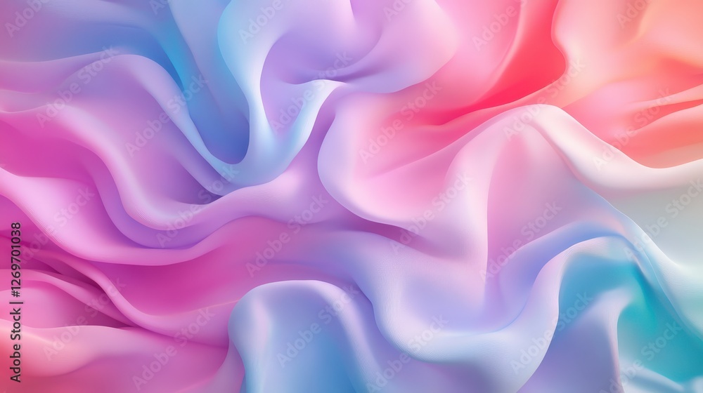 Obraz premium Abstract Pastel Swirls of Color and Light