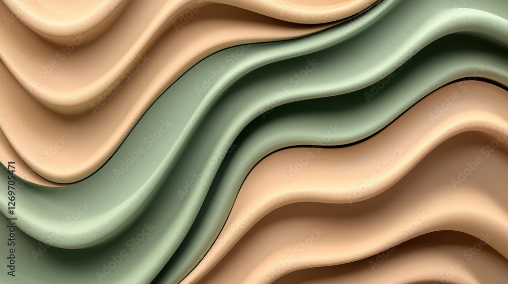 Wavy Abstract Background with Soft Tones and Curved Lines Wavy Abstract Background with Soft Tones and Curved Lines