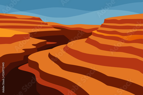 desert landscape in the desert